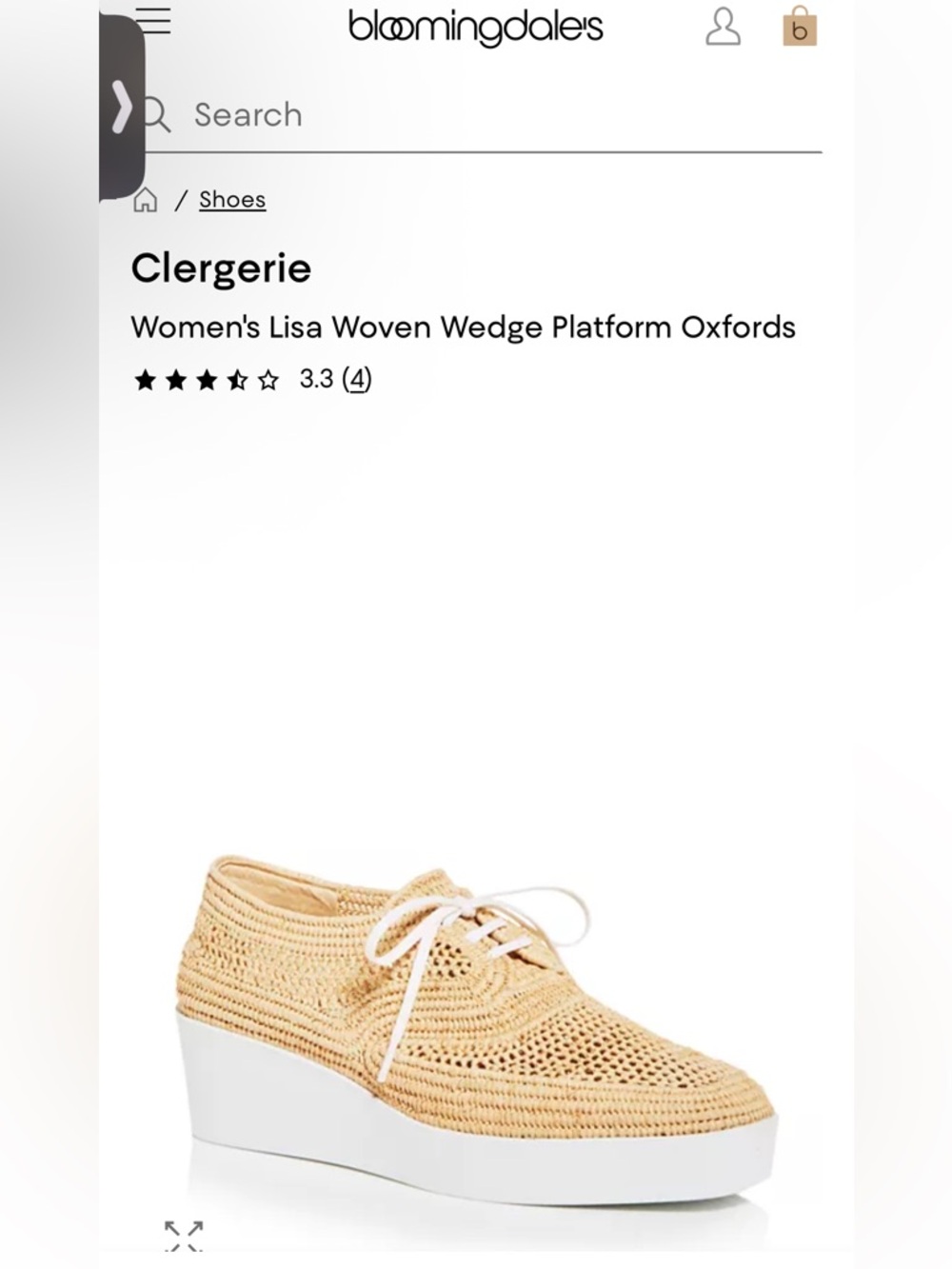 Robert Clergerie Ladies Lisa Woven Wedge Platform Oxfords-8.5